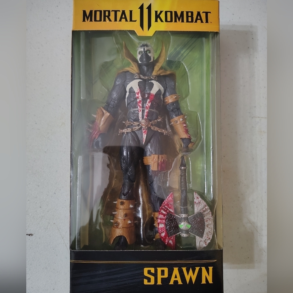 McFarlane Toys Mortal Kombat 11 Spawn Bloody Classic 7" Action Figure Display